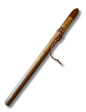 G ~ Native American Style Flute Made from English Brown and Character Oak