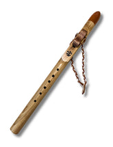 A ~ English Brown Character Oak Native American Style Flute