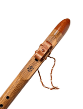 Eb ~ Gemstone Native American Style Flute Made from English Character Ash