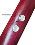 F ~ Gemstone Native American Style Flute Made from Purpleheart with Sycamore Nose