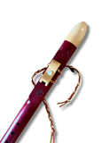 F ~ Gemstone Native American Style Flute Made from Purpleheart with Sycamore Nose