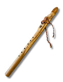 F ~ English Character Brown Oak Native American Style Flute
