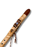 G ~ Gemstone Native American Style Flute Made from Rippled Sycamore