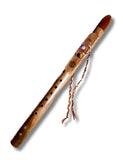 A ~ Gemstone Native American Style Flute Made from London Plane / Lacewood