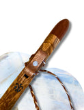F ~ Gemstone Native American Style Flute Made from Spalted Ash Olive