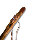 F# ~ Gemstone Native American Style Flute Made from Tiger Oak