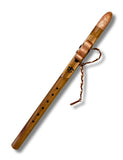 High Bb ~ English Character Brown Oak Native American Style Flute