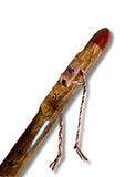 Low D ~ Gemstone Native American Style Flute Made from English Character Brown Oak and Walnut