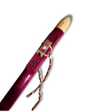 Low D ~ Gemstone Native American Style Flute Made from Purple Heart