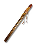 Low D ~ Gemstone Native American Style Flute Made from English Character Brown Oak and Walnut